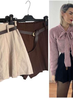 Falda pantalón cinturón