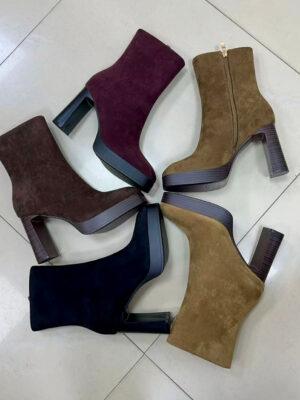 Botín tacón antelina