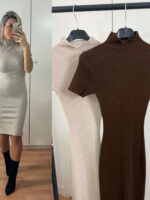 Vestido Canalé manga corta