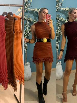 Vestido punto flequitos