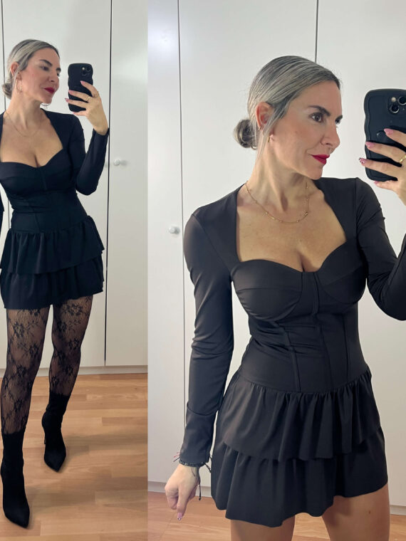 Vestido mono efecto corsé