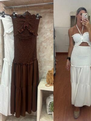 Vestido efecto 2 piezas