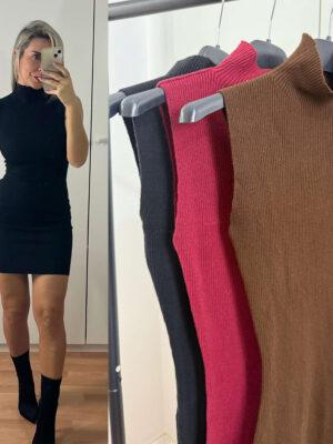 Vestido canalé sin mangas