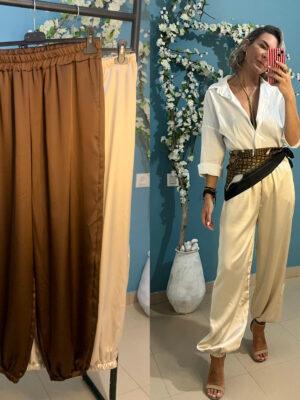 Pantalón bombacho raso