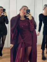 Vestido lentejuelas lazo