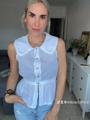 Camisa cuello bebé