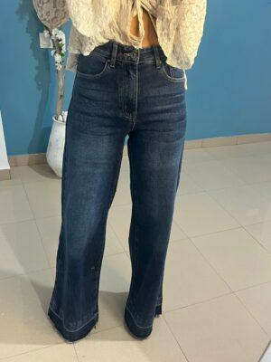 Jean desflecado wide leg