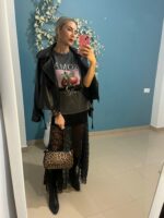 Falda larga encaje