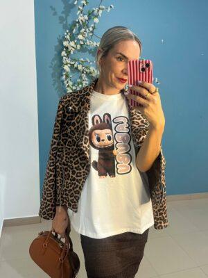 Camiseta Labubu chocolate