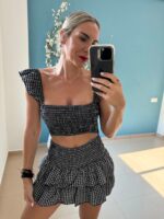Faldita pantalón vichy