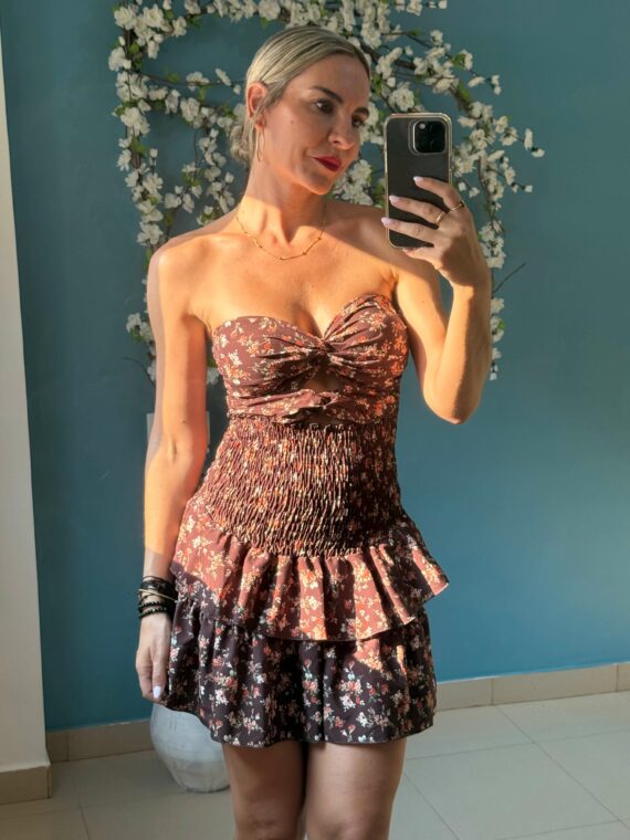 Vestido floral volantito