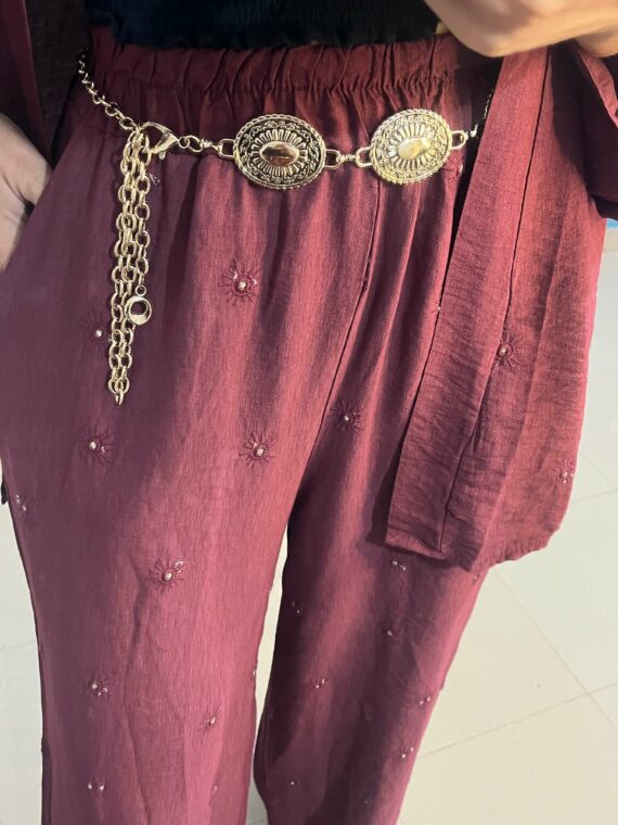 Pantalón bordado Sol