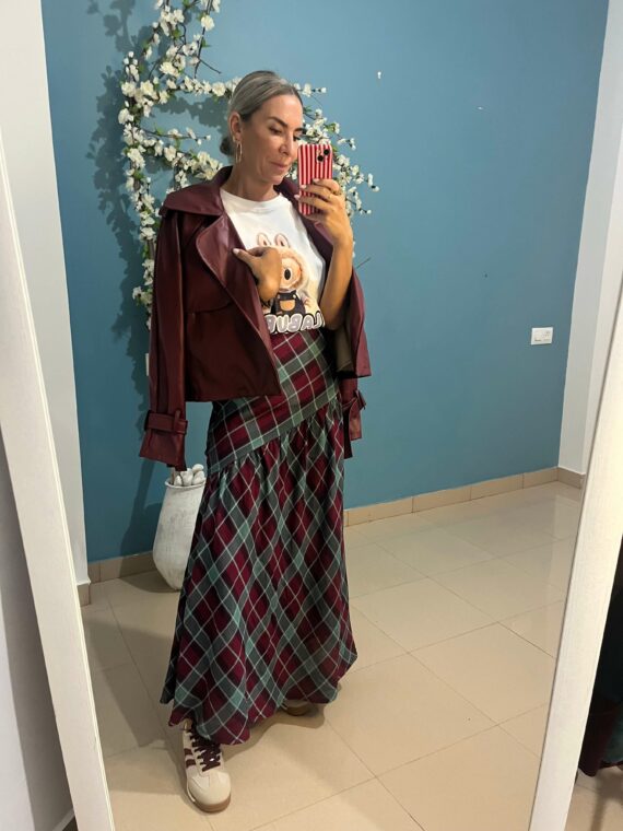 Falda de cuadros