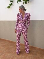Conjunto estampado floral