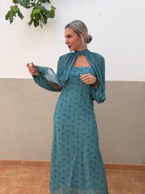 Vestido Sesimbra verde