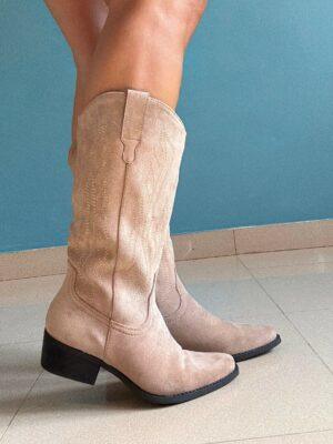 Bota cow beige