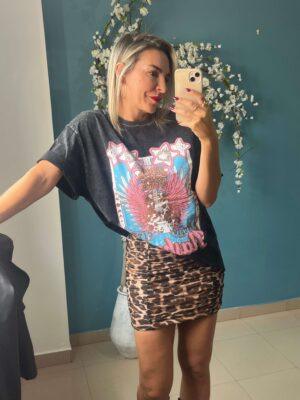 Falda tul animal print