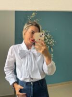 Camisa lazo cuello