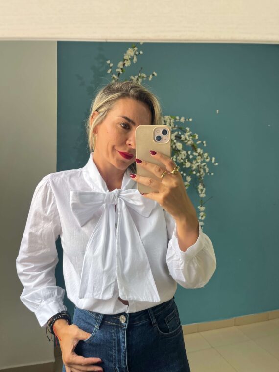 Camisa lazo cuello