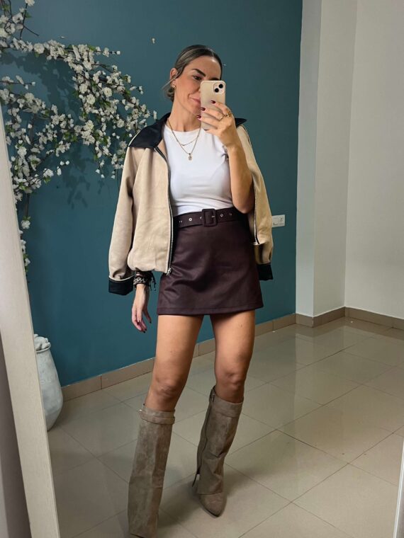Falda pantalón antelina
