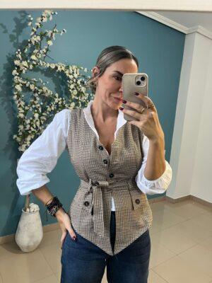 Chaleco cuadros