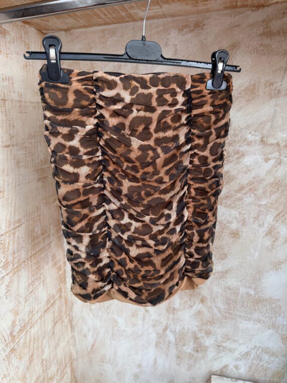 Falda tul animal print