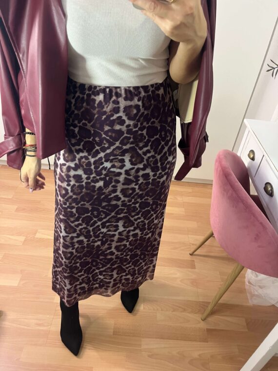 Falda animal print