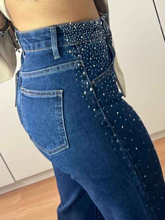 Jean strass wide leg