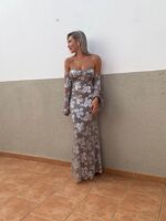 Vestido flor lentejuela