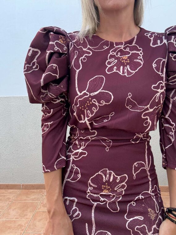 Vestido Nápoles marrón