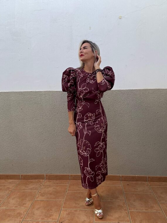 Vestido Nápoles marrón