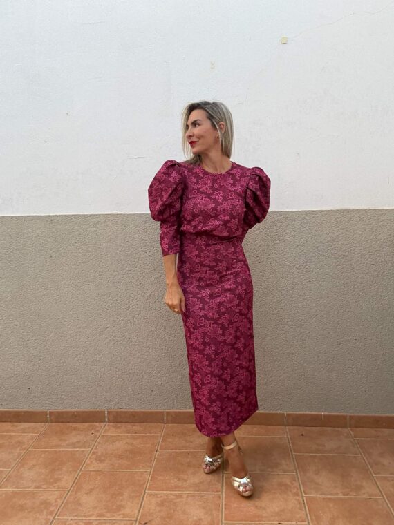 Vestido Napolés grosella