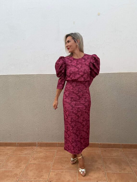 Vestido Napolés grosella