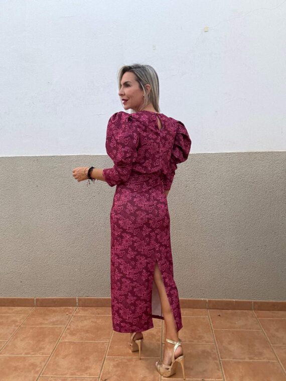 Vestido Napolés grosella