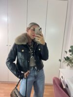 Chaqueta polipiel pelito