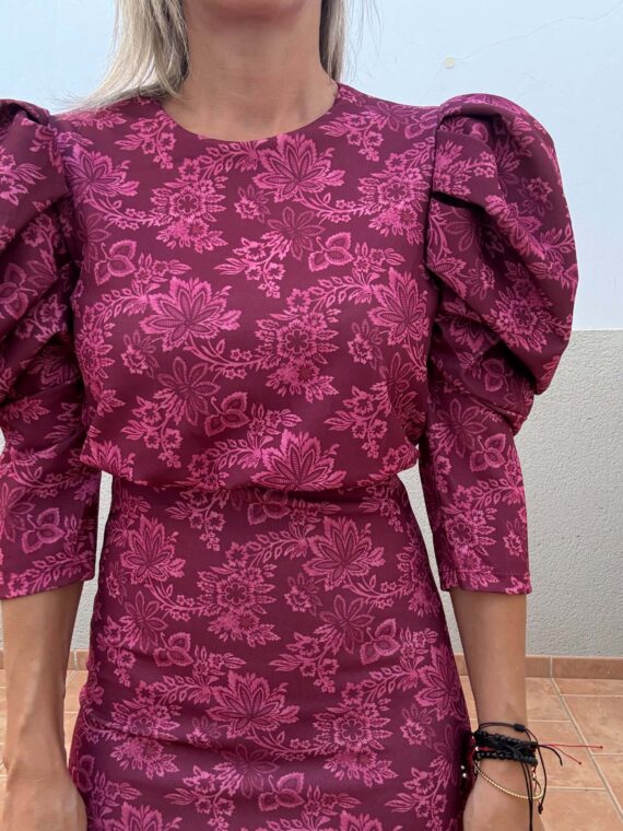 Vestido Napolés grosella