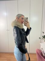 Chaqueta polipiel pelito