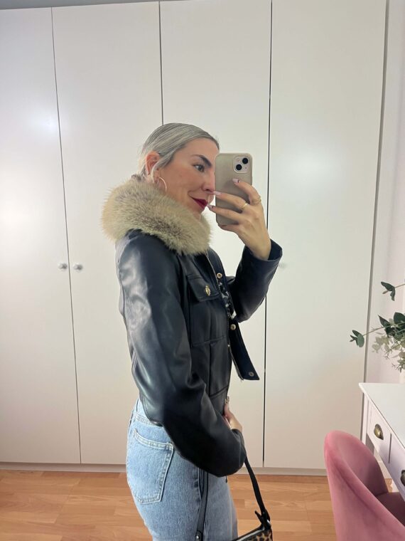 Chaqueta polipiel pelito