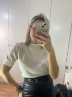 Jersey manga corta brillo