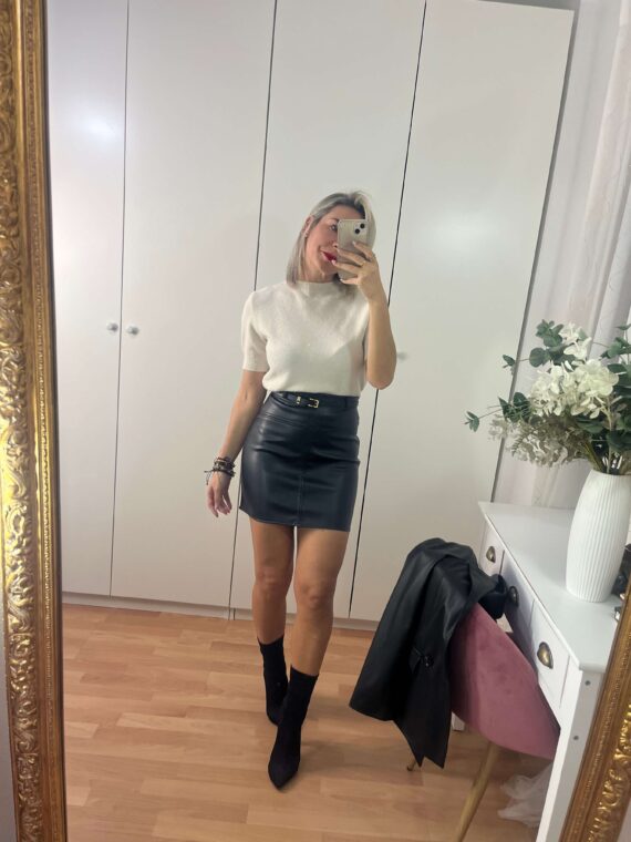 Jersey manga corta brillo