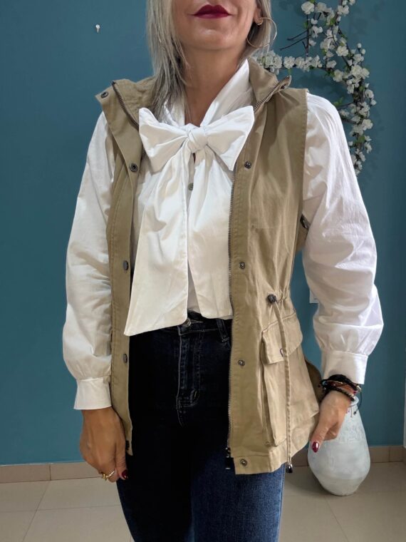 Camisa lazo cuello