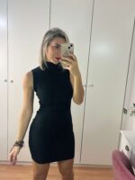 Vestido canalé sin mangas