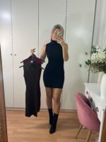 Vestido canalé sin mangas