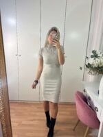 Vestido Canalé manga corta