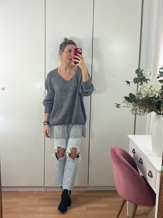 Jesey detalle encaje