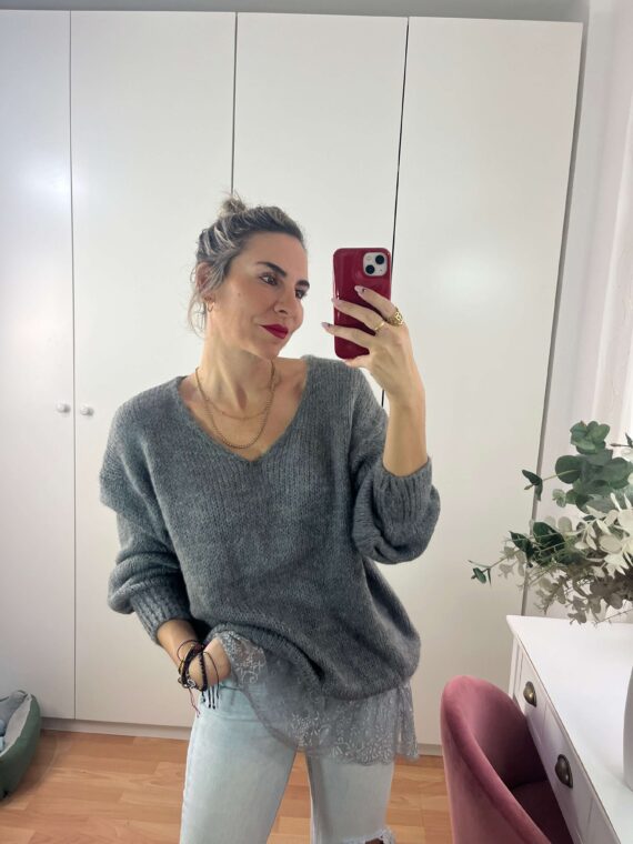 Jesey detalle encaje