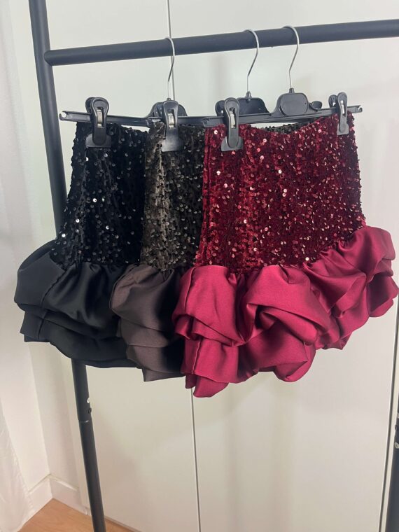 Falda lentejuelas globo