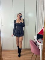 Vestido mono efecto corsé