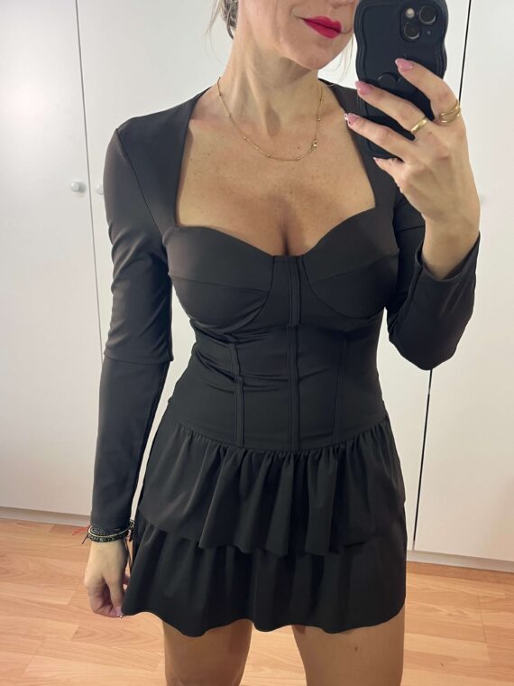 Vestido mono efecto corsé