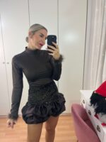 Falda lentejuelas globo